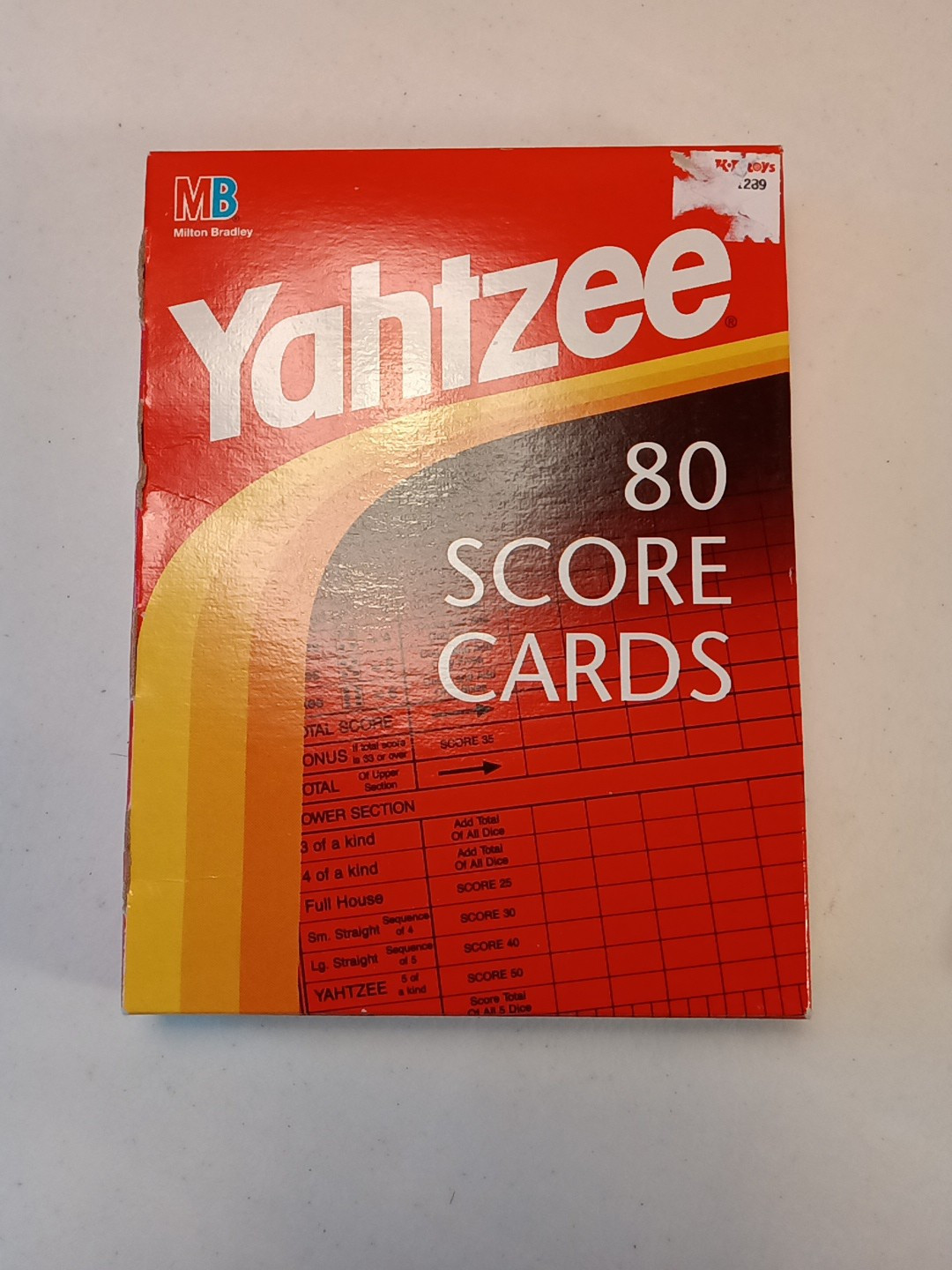 Vtg.Yahtzee Replacement Parts: Cup, 5 Dice, Chips, Manual,& Sealed Score Cards