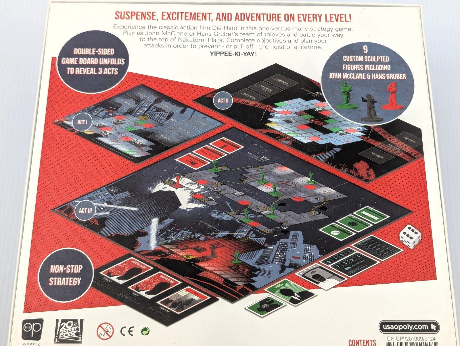 Die Hard The Nakatomi Heist Board Game OP Games 100% COMPLETE