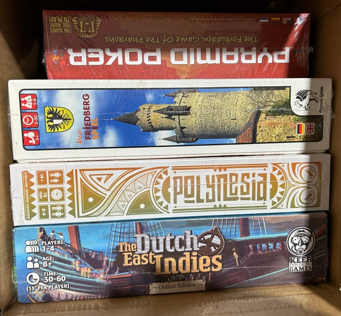 Lot of 4- MRSP $160 Board Game FRIEDBERG, The Dutch East Indies Deluxe Polynesia