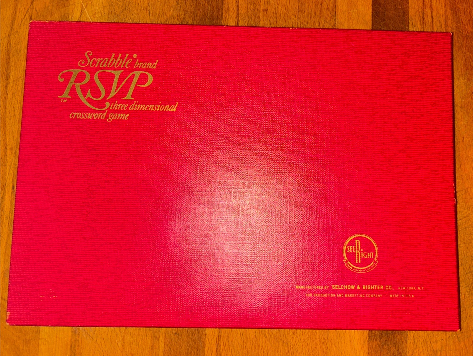 SCRABBLE RSVP 3 Dimensional Crossword Game (1966) Selchow & Righter COMPLETE SET