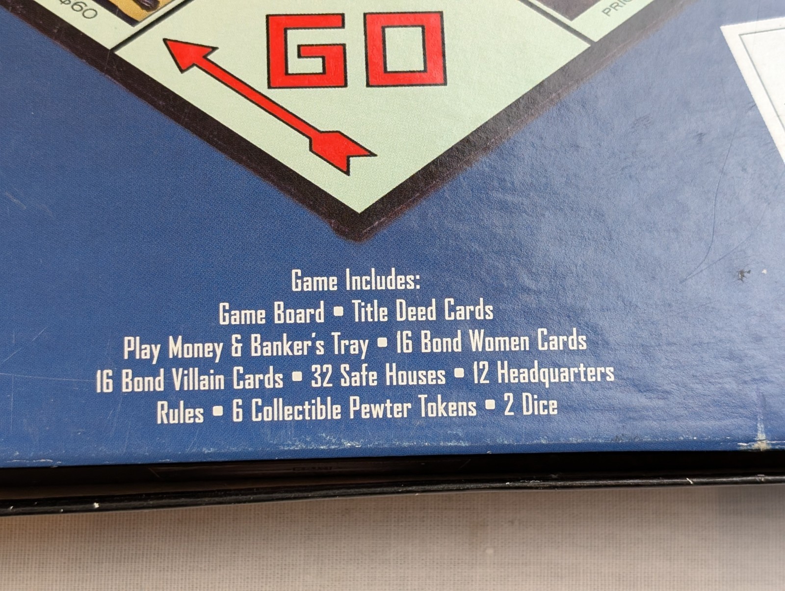 James Bond 007 Collector’s Edition Monopoly Board Game 2006 missing instructions