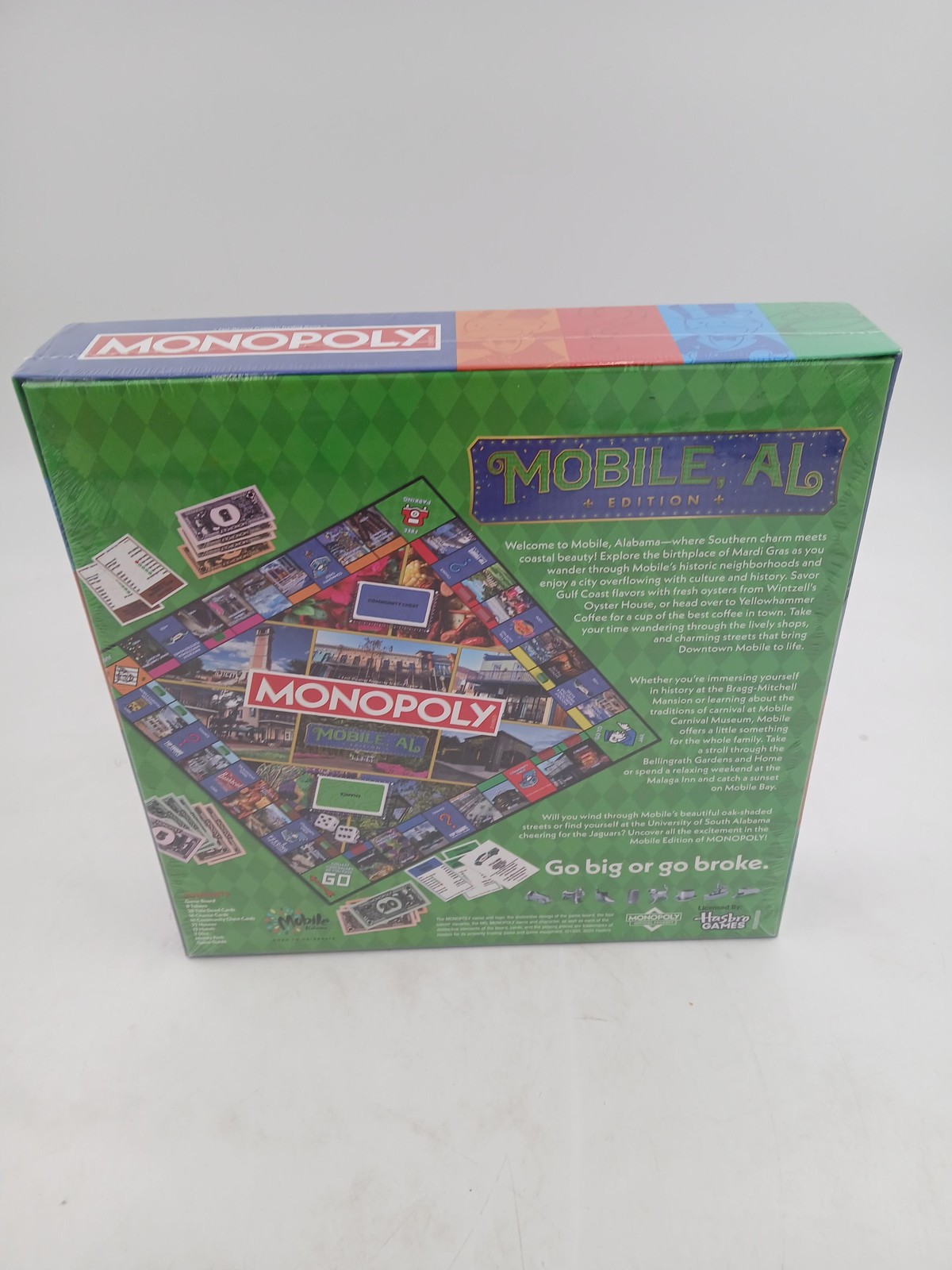 Monopoly Mobile AL Edition Board Game Hasbro Top Trumps Ages 8+ 2-6 New USA