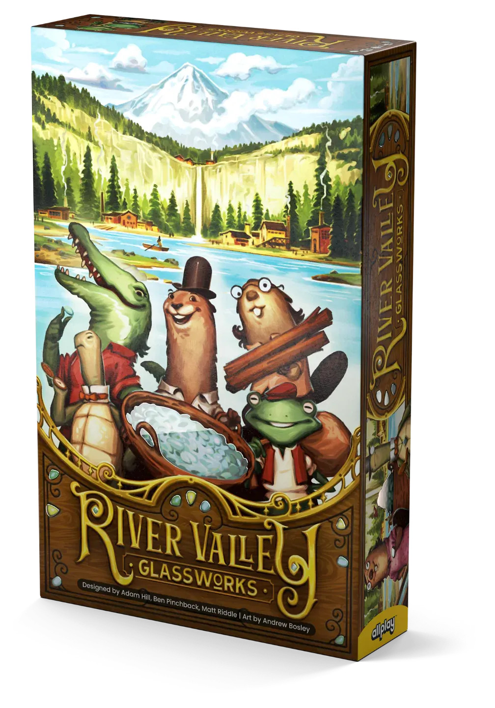 River Valley Glassworks Board Game RETAIL Edition Allplay Family Drafting Solo