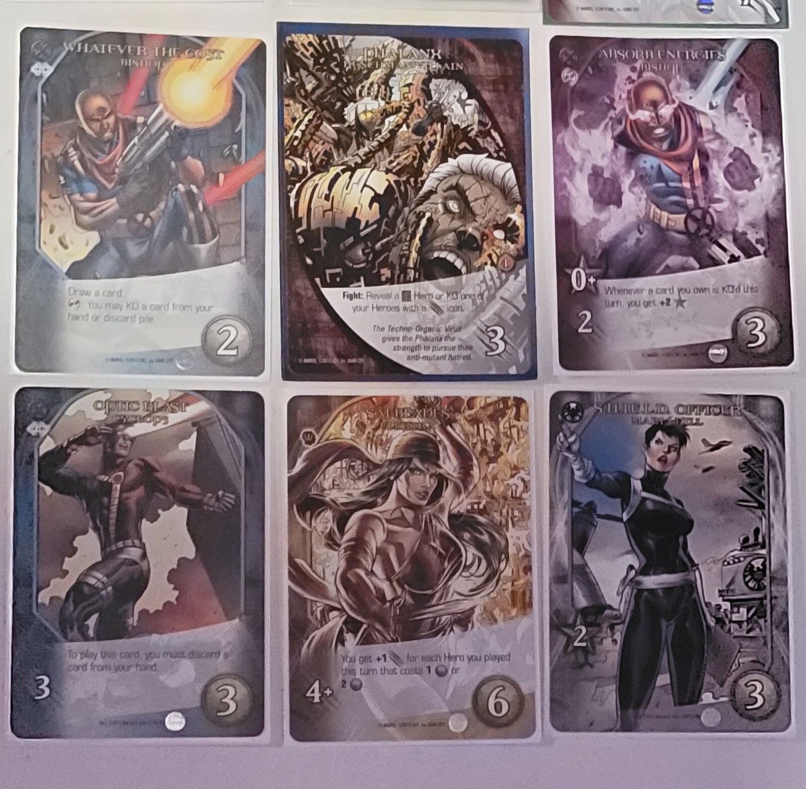 Lot 20 Legendary Dark City A Marvel Deck Card Game 2013 Incomplete Preowned Cond