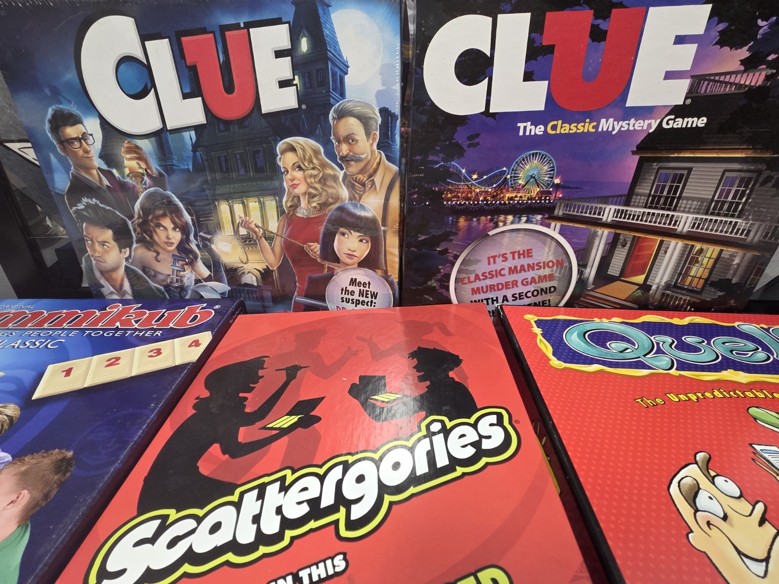 Board Game Lot of 8 Used Free Shipping! Complete! Clue, Heads Up, Sorry Etc