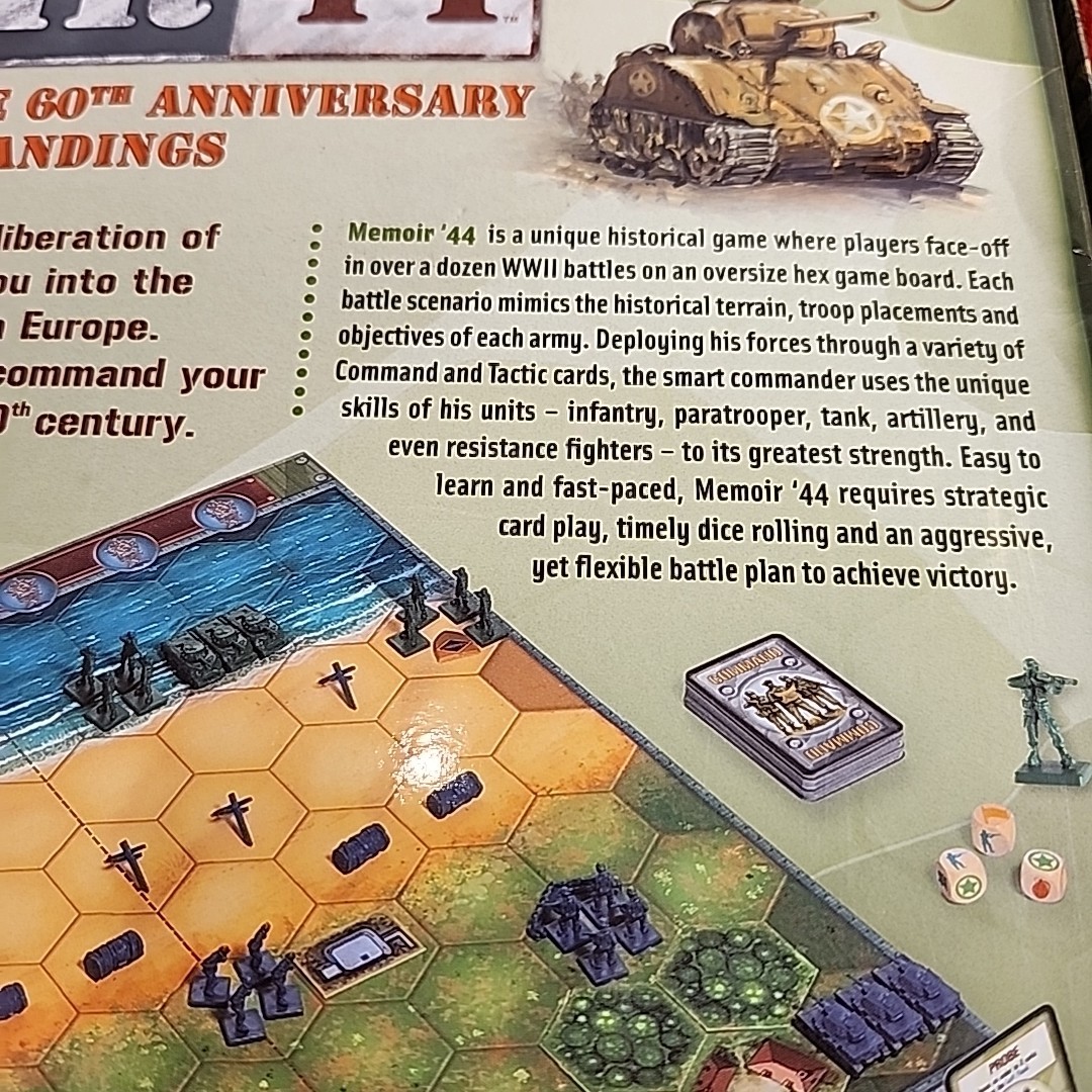 Days of Wonder Memoir 44 WWII Board Game Richard Borg COMPLETE IN BOX