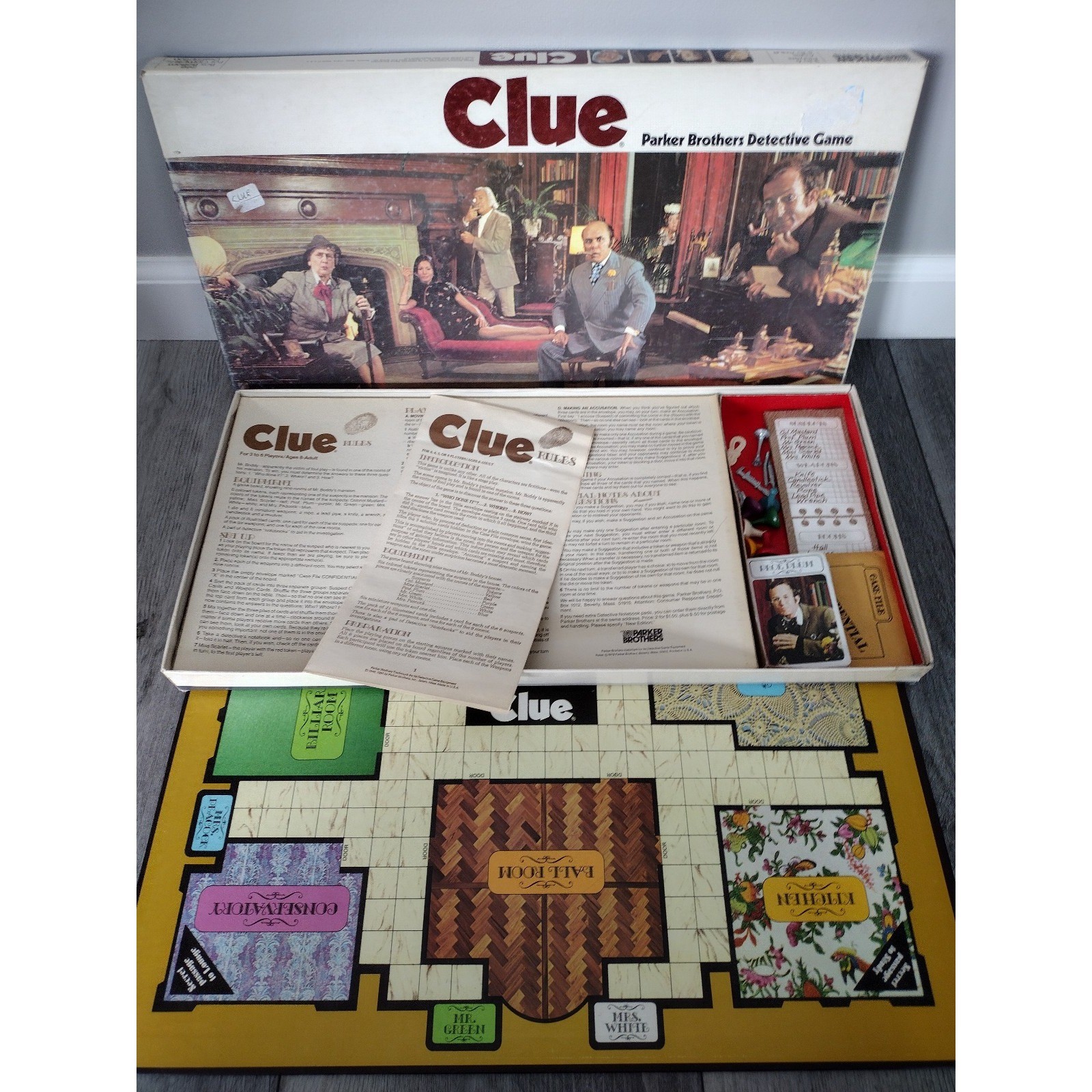 VTG 1979 Clue Board Game by Parker Brothers – Complete
