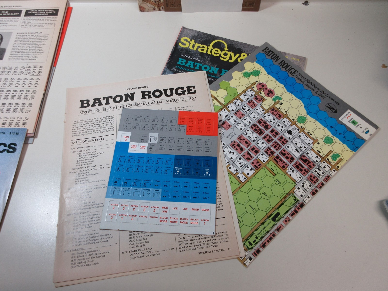 LOT 4 Strategy & Tactics/Decision Magazine War games # 131 132 133 134 UNPUNCHED