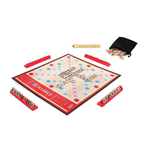 HASBRO GAMING SCRABBLE A8166 CLASSIC SCRABBLE BLK/BROWN