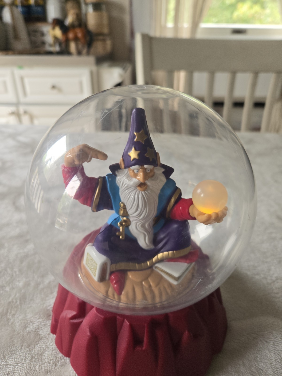 ASK ZANDAR Game Wizard Crystal Ball Only *WORKS!! Fortune Teller Vtg 1992 MB