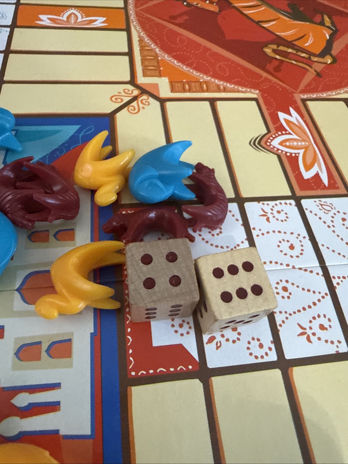 Parcheesi 2004 The Classic Game Of India MISSING ONE PIECE 99% Comp