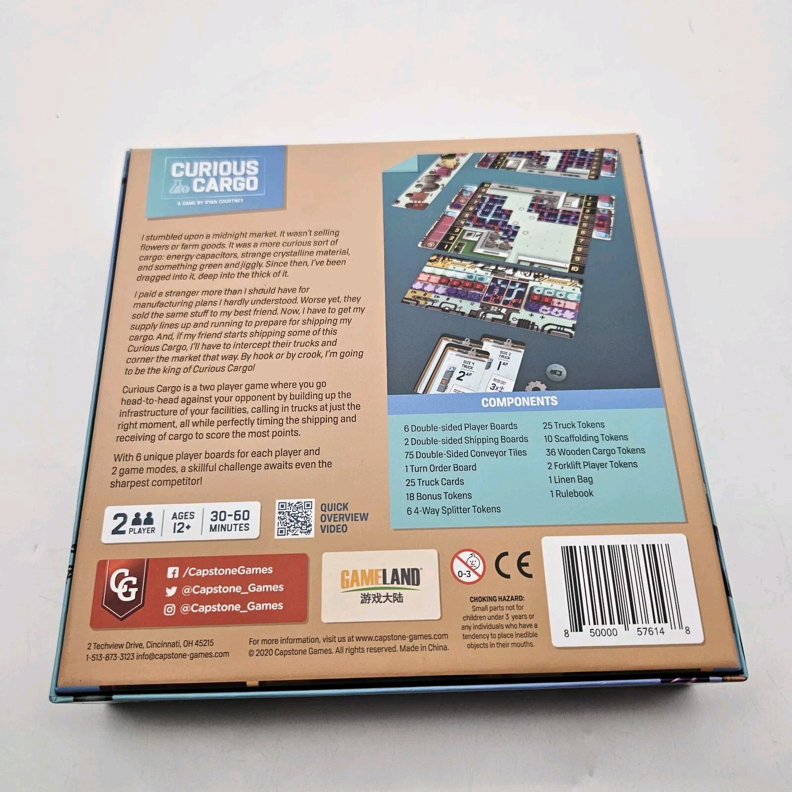Curious Cargo Board Game Capstone Games Inventoried 100% Complete