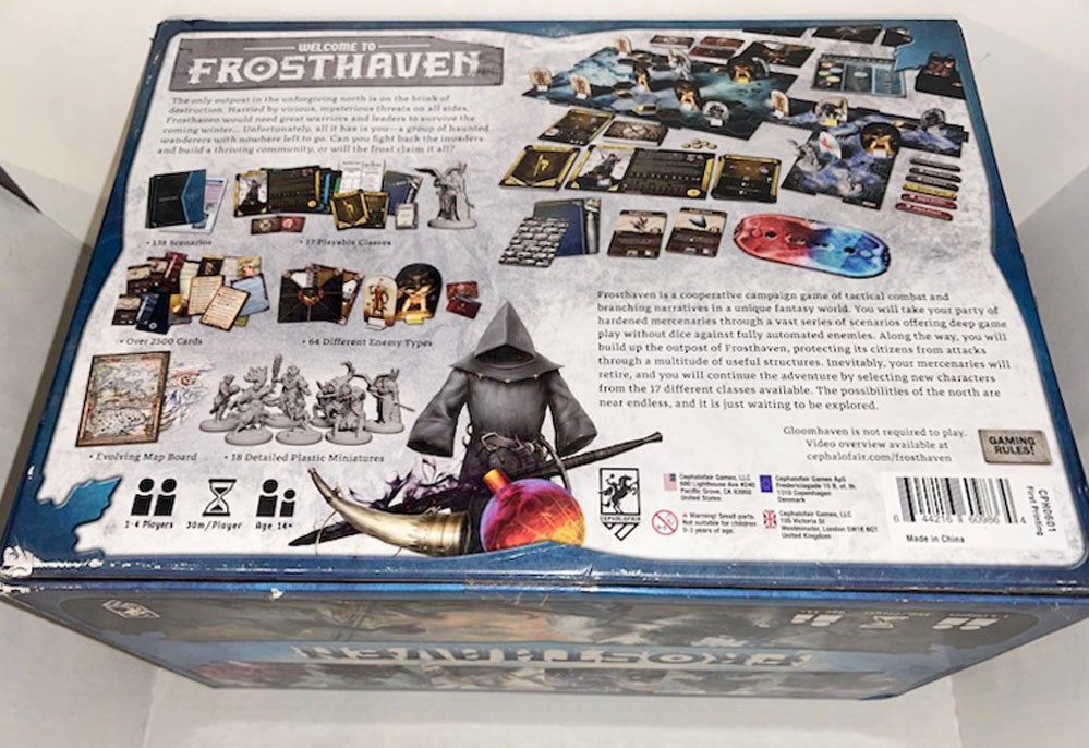 2024 Cephalofair Games Frosthaven Kickstarter RPG Board Game NIB.Light Box Wear!