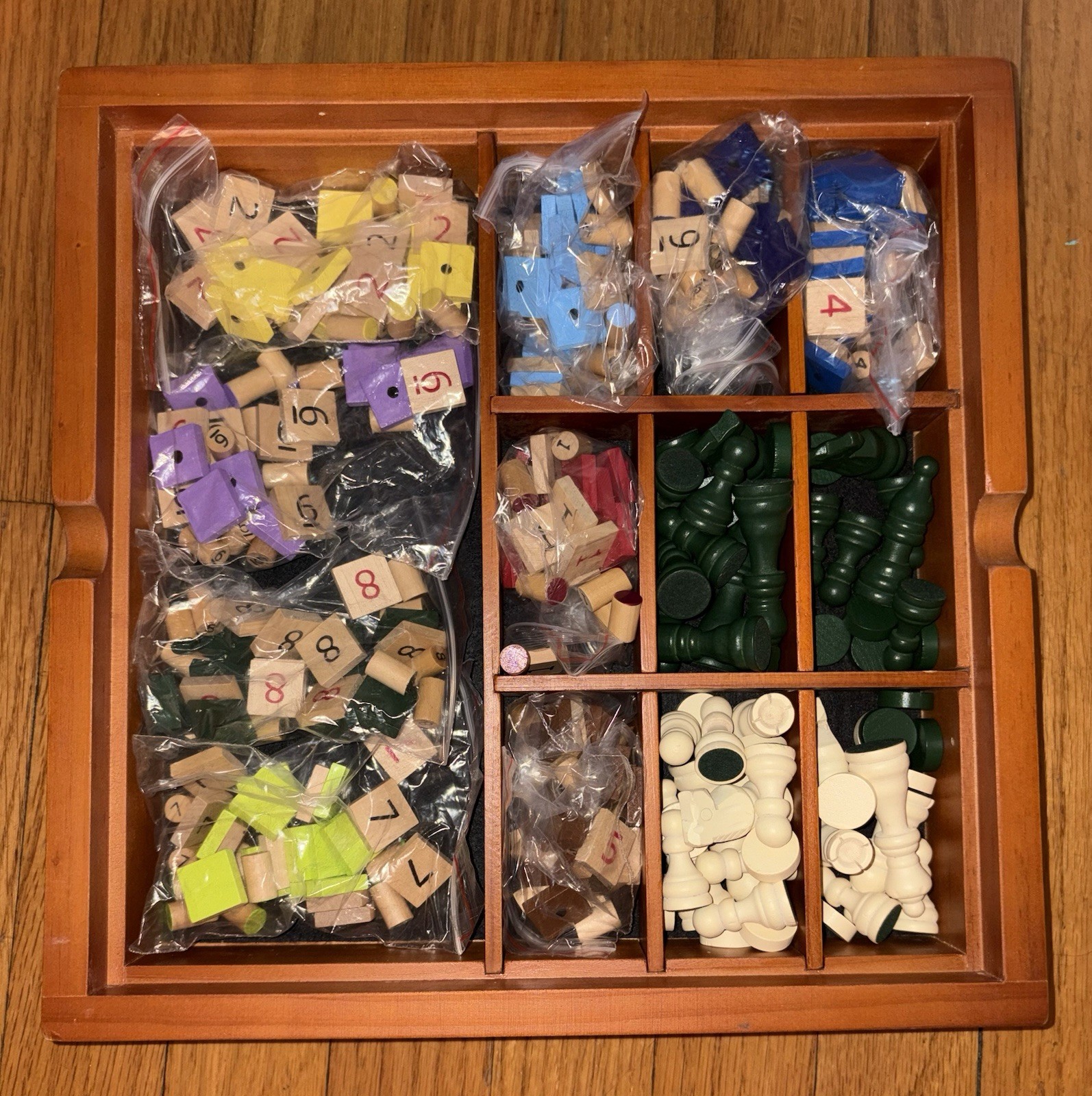 LL BEAN Four in One Game Board: Checkers, Color Sudoku, Chess & Number Sudoku