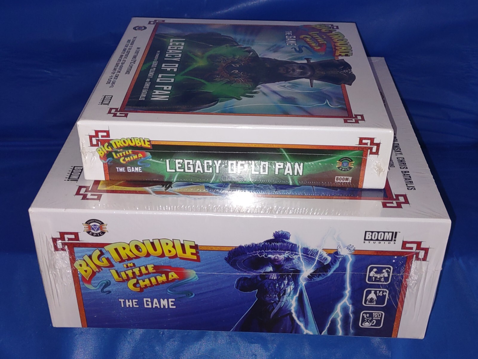 BIG TROUBLE IN LITTLE CHINA & LEGACY OF LO PAN BOARD GAME EVERYTHING EPIC