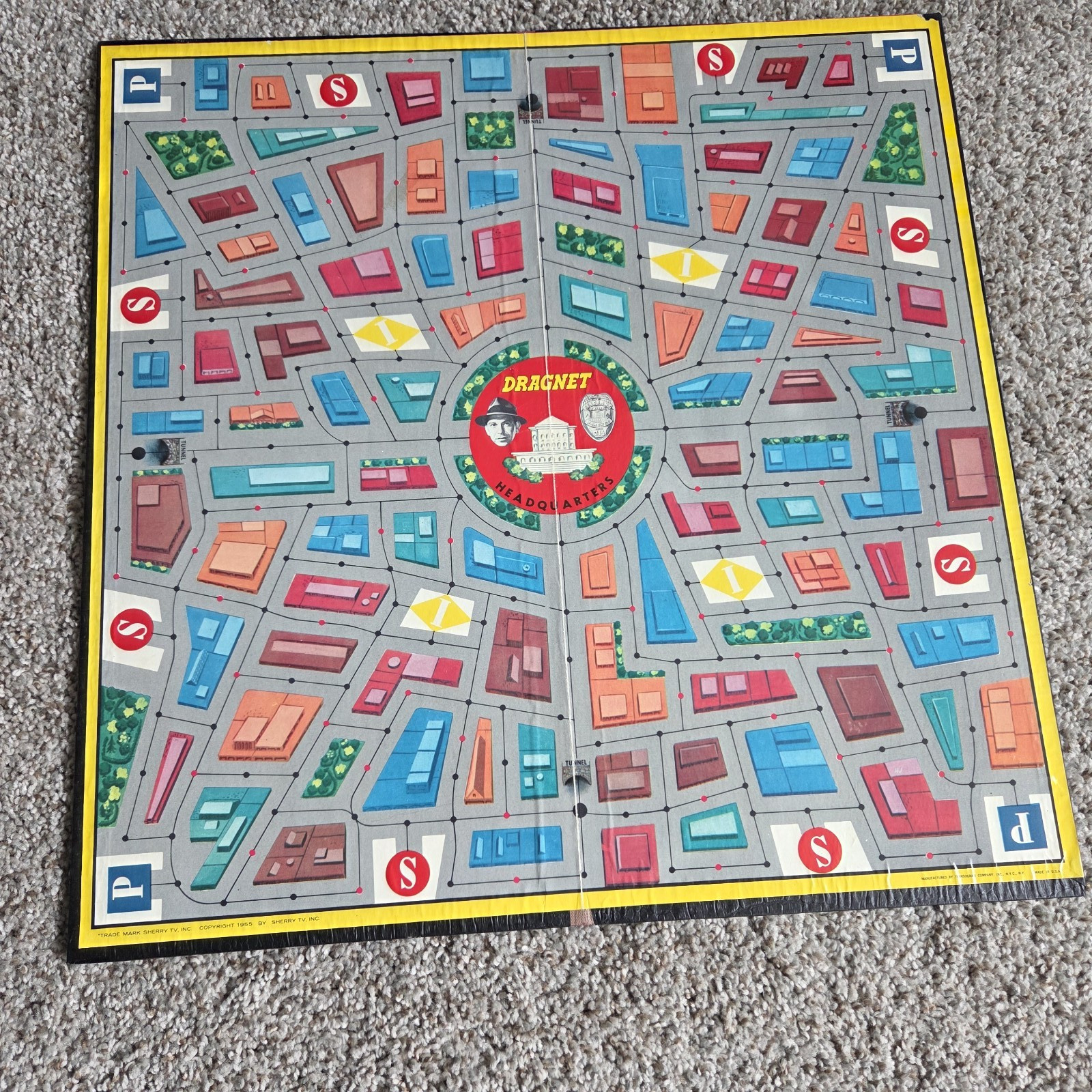 Vintage 1967, Dragnet board game, Transogram Excellent Conition