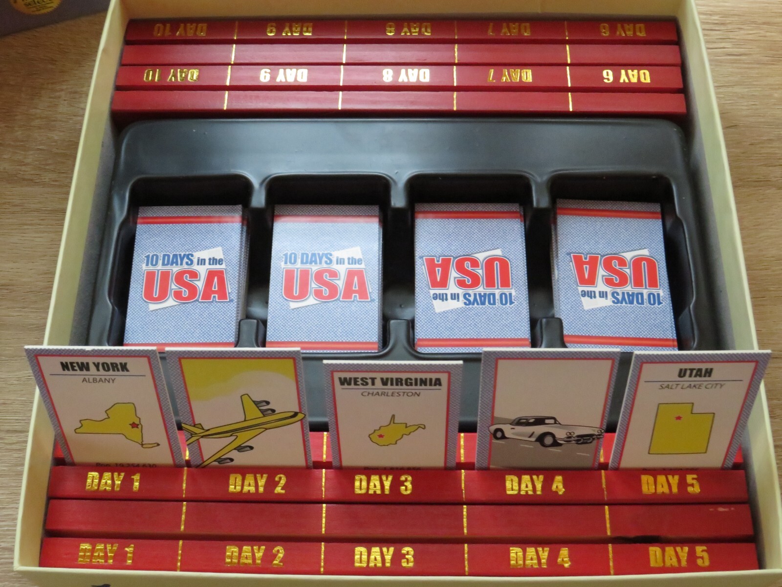10 DAYS In The USA Board Game of Making Connections by OUT OF THE BOX ~ Complete