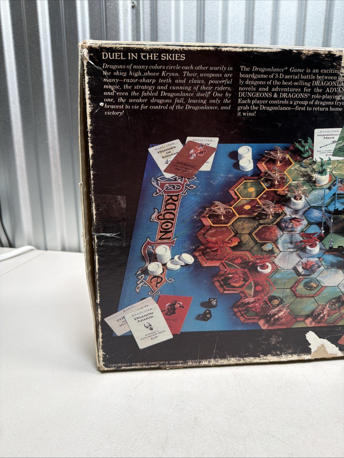 Dragonlance Board Game TSR Vintage Dungeons & Dragons 1988 – Incomplete
