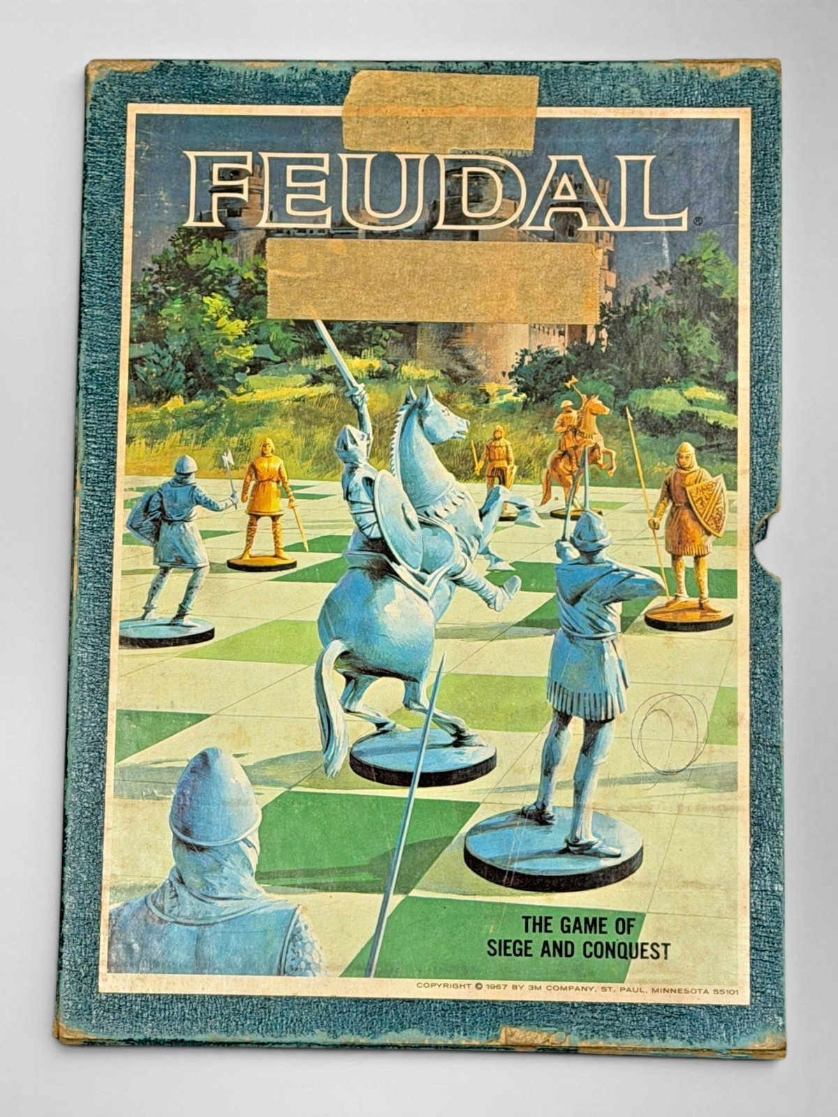 Vintage 3M Bookshelf Game FEUDAL Complete Strategy Board Game 1967