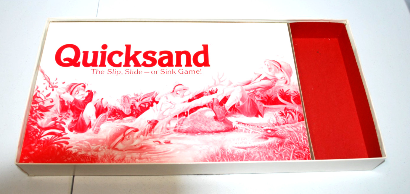Quicksand The Board Game 100% COMPLETE Parker Brothers 1989 Slip, Slide or Sink!