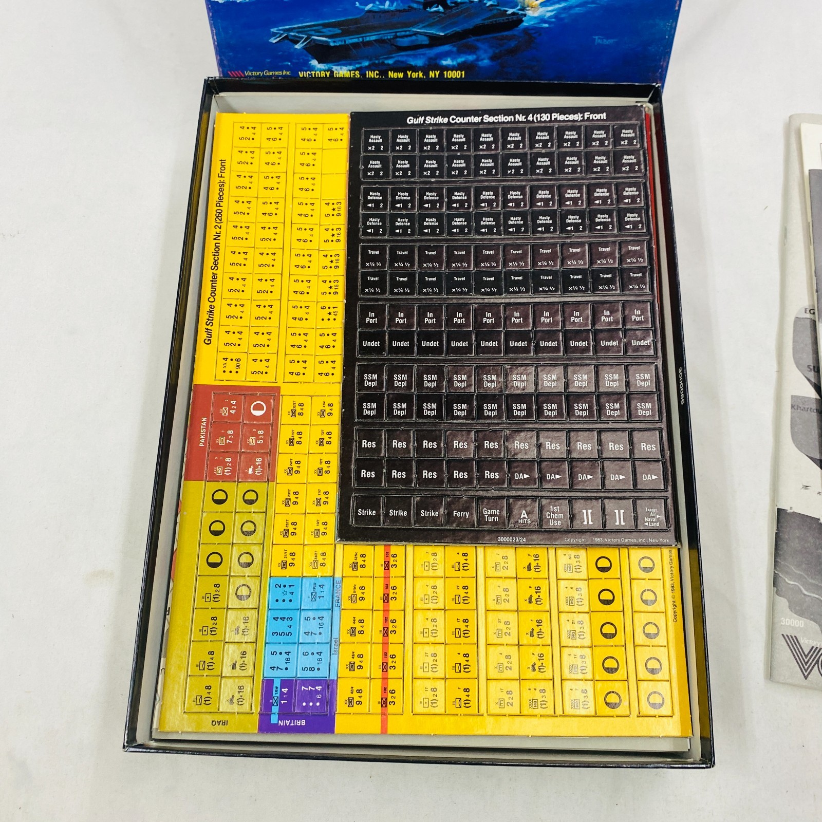 Gulf Strike Board Game Updated 1988 Victory Games Inc. Vintage Unplayed EX/NM+