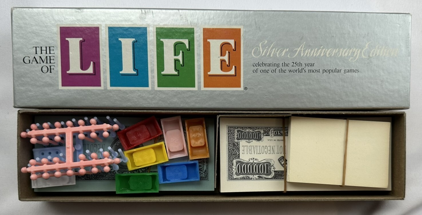 1982 Game of Life Silver Anniversary Edition New Old Stock Never Played 197/250
