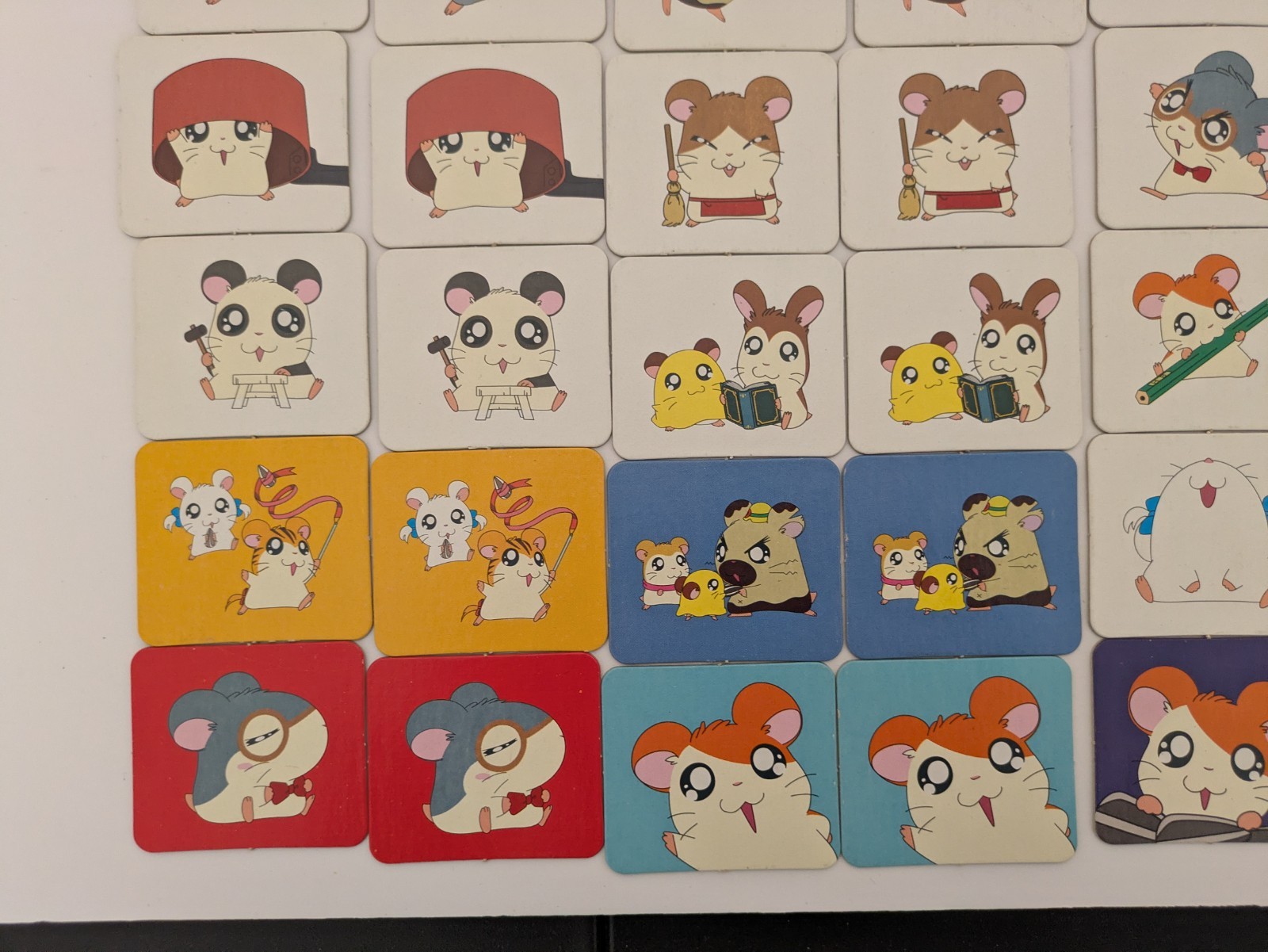 Hamtaro Memory Game COMPLETE Milton Bradley MB Hasbro 72 Cards 2002 Anime