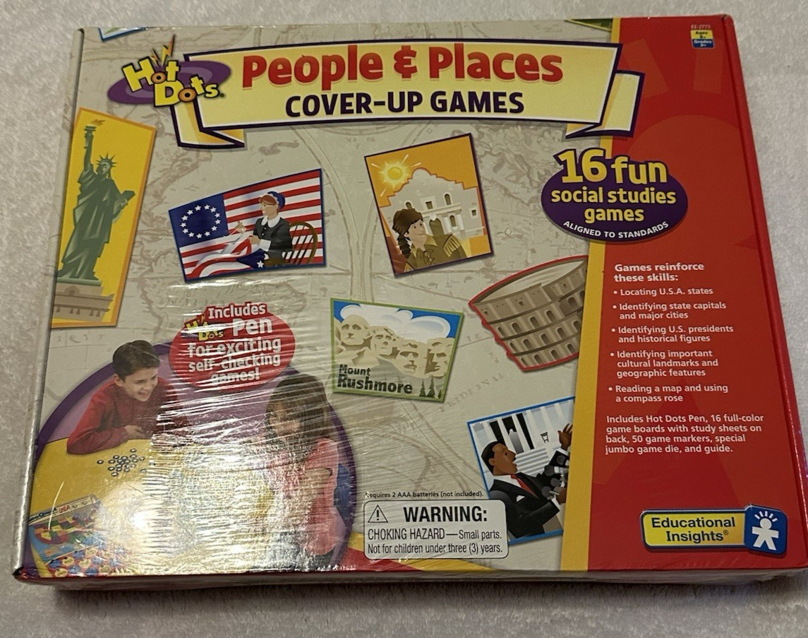 Hot Dots People & Places Cover-Up Games Educational Insights