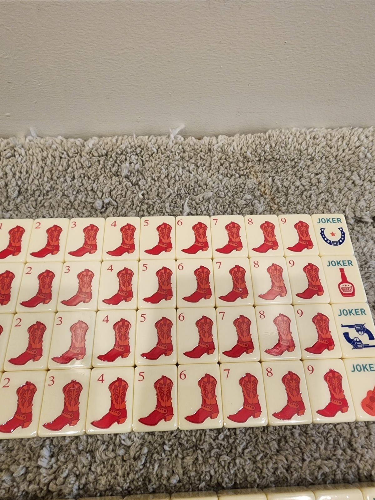 Texas American Mahjong Set Western Mahjong Tiles~160 Tiles