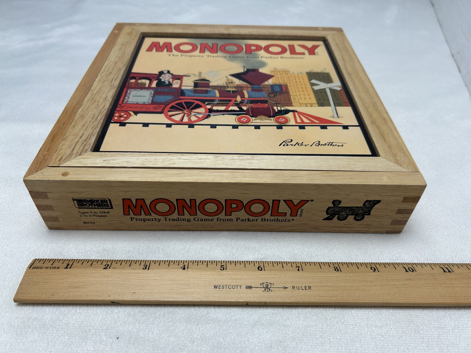 Hasbro Monopoly Nostalgia Edition 2001 Parker Brothers Wooden Board Game