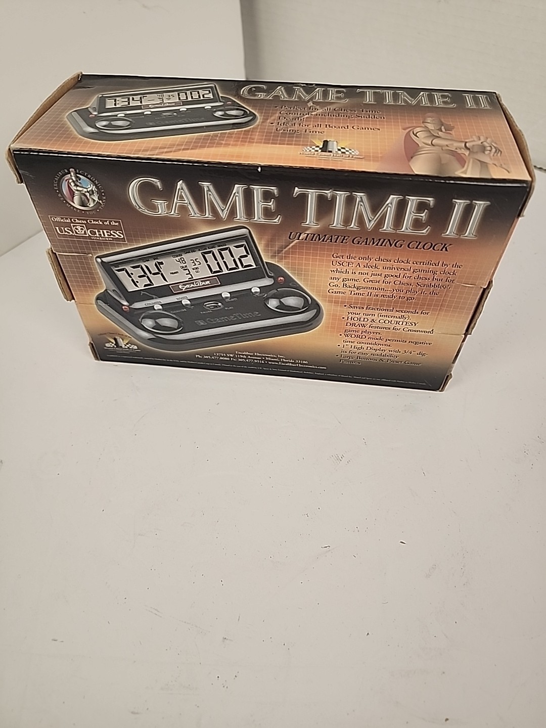 Excalibur Electronics Boardgame Game Time II Official Chess Clock Of USCF CIB