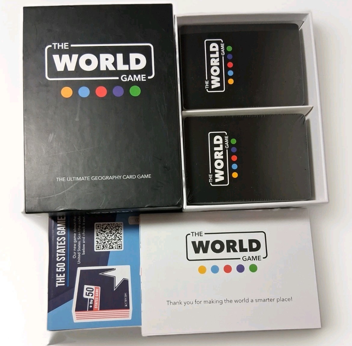 The World Game Geography Card Game Educational Games Homeschool Family SEALED