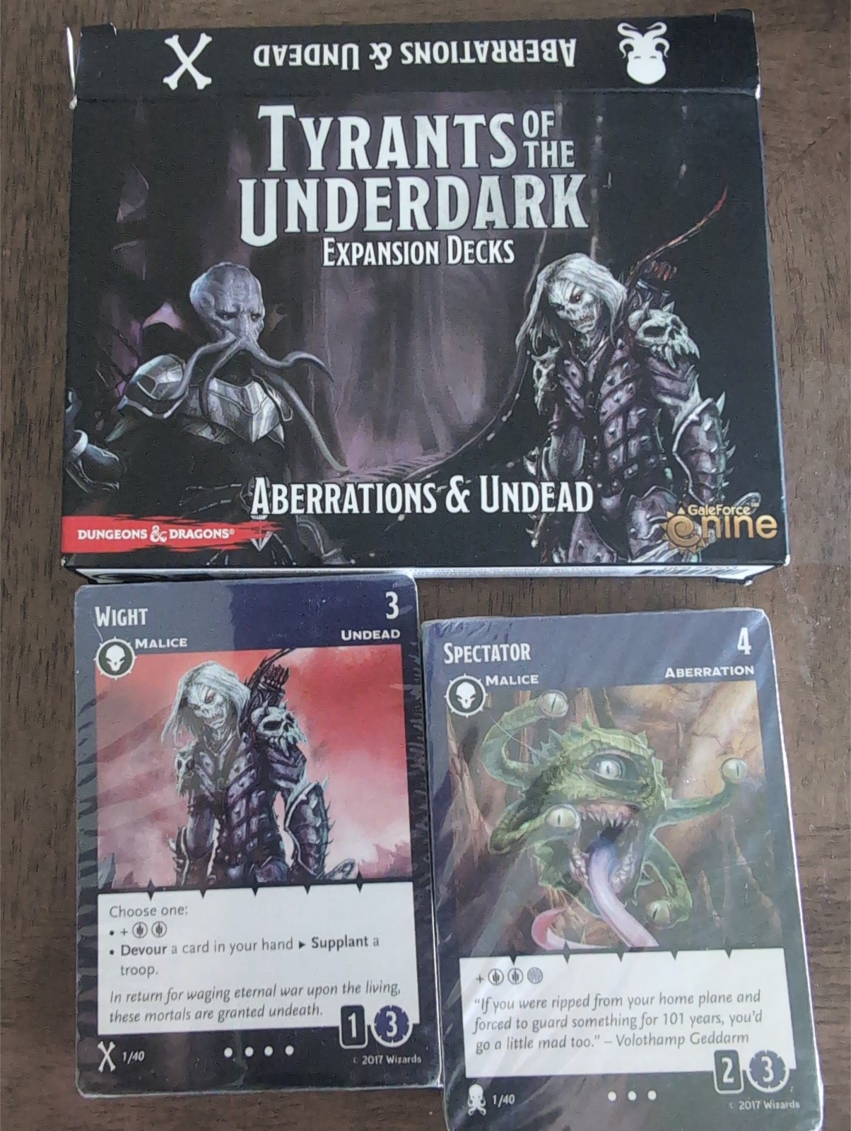 Tyrants of the Underdark ABERRATIONS & UNDEAD Expansion Decks, Gale Force Nine