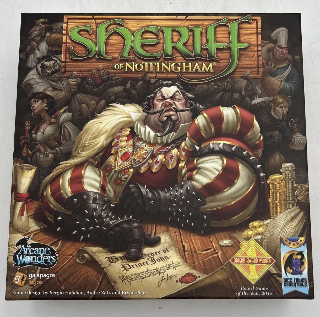 Sheriff of Nottingham Board Game Complete Arcane Wonders – New in Open Box