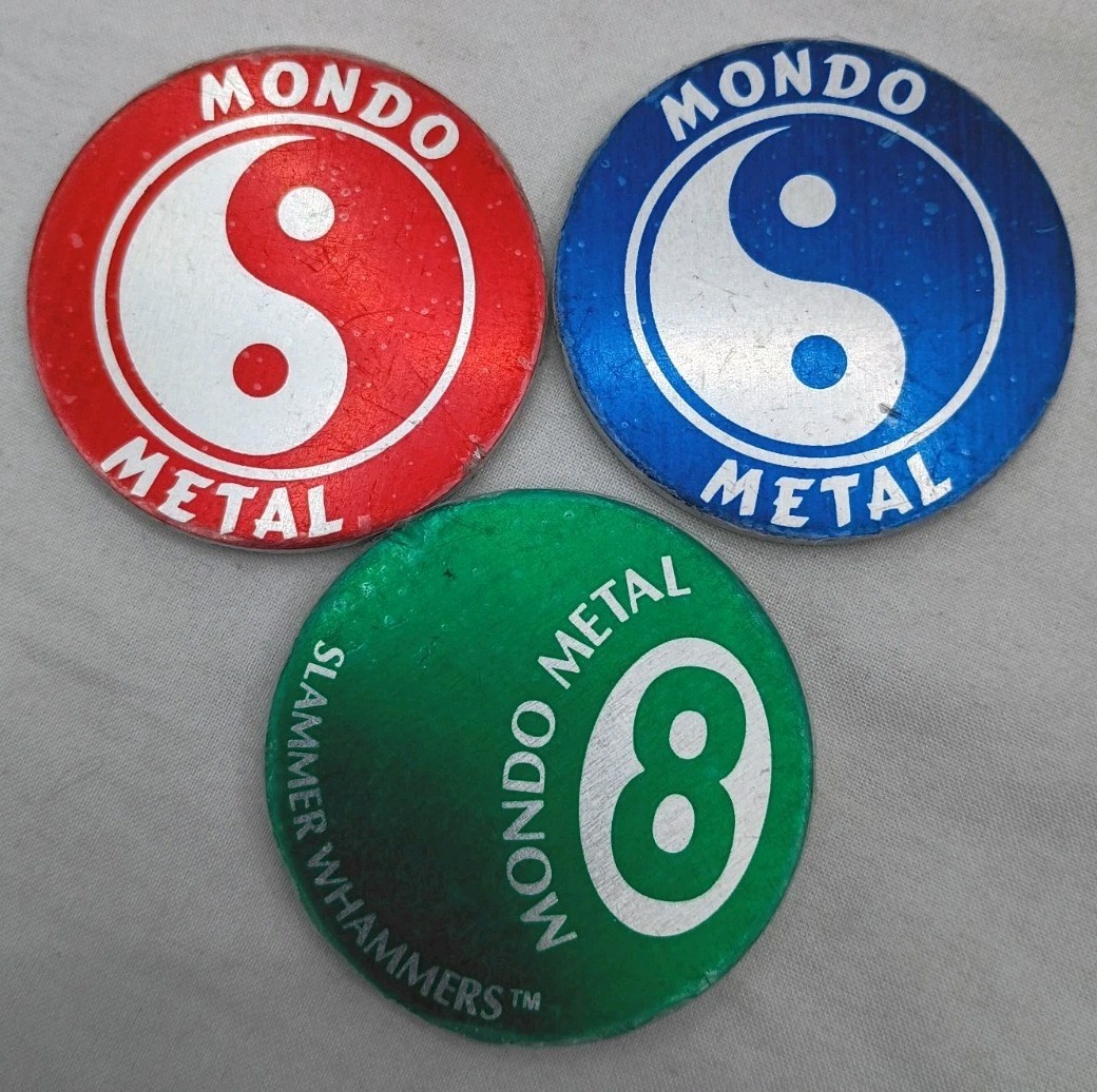 Lot of 3 1994 POGS Slammer Whammers MONDO METAL Imperial