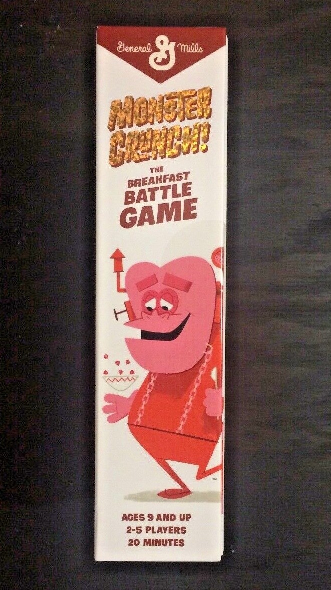 General Mills Cereal Monster Crunch! Breakfast Battle Game Boo Berry + Ad Icons