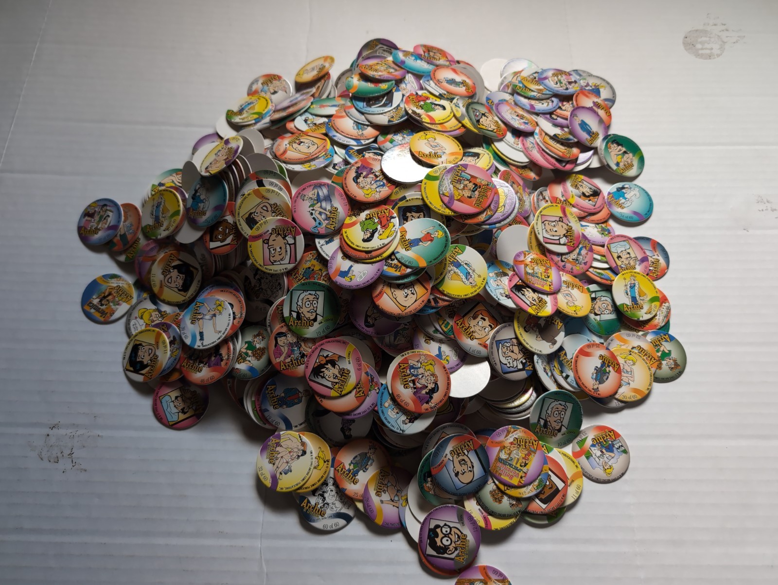 Pogs Pog Lot Archie Mix Lot Of 1000