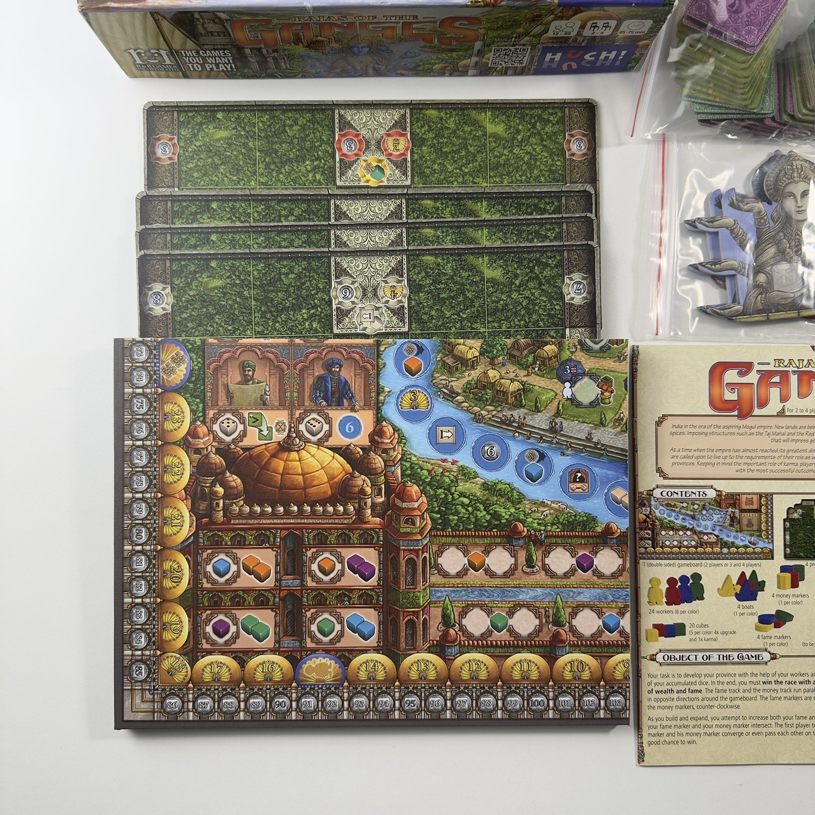 Rajas Of The Ganges Board Game 2018 Huch R&R Games Complete