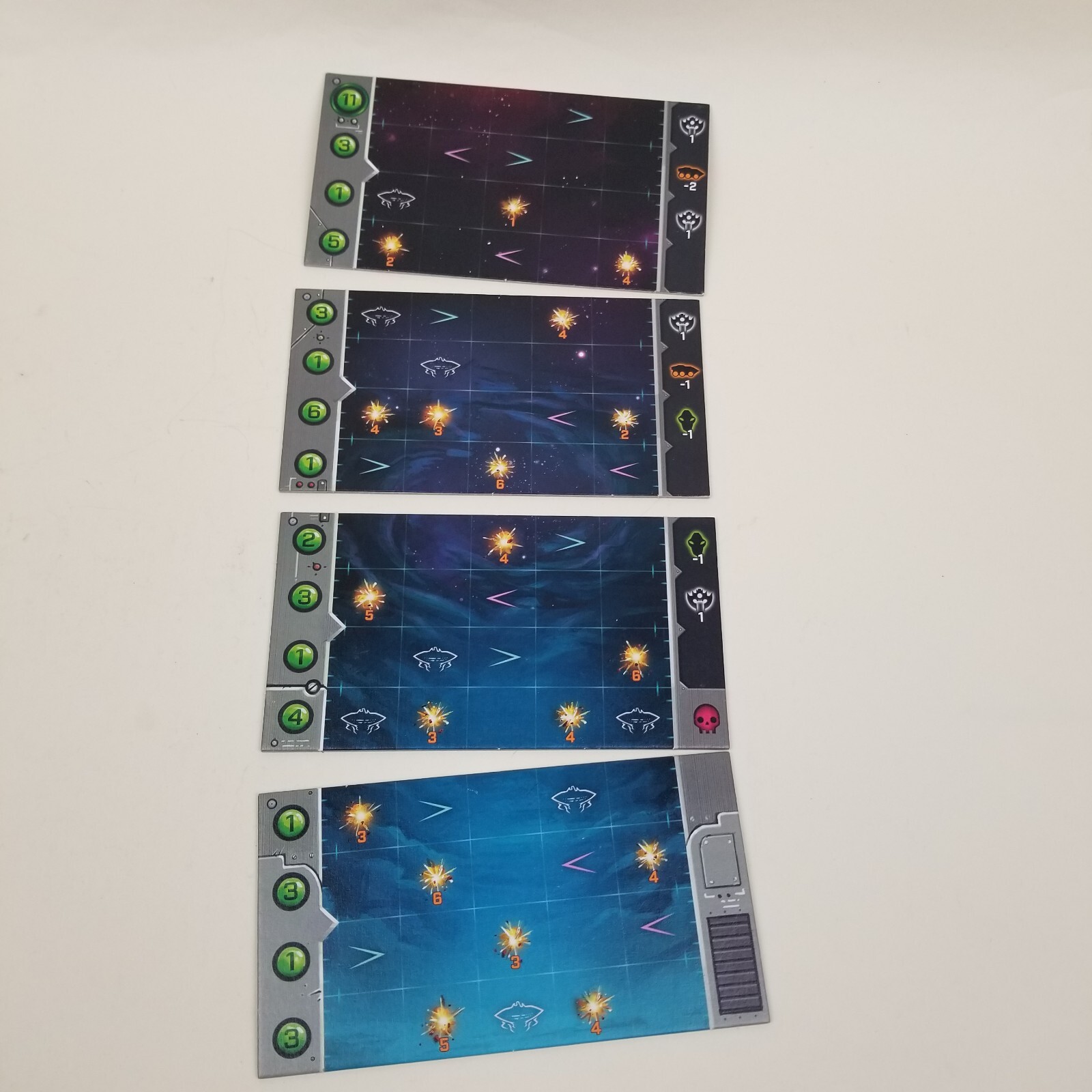Tiles for Standard Game of Under Falling Skies Board Game Czech Games Edition