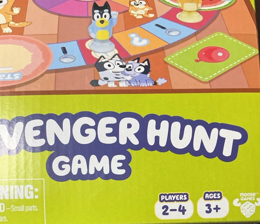 Bluey Scavenger Hunt Game for Kids Ages 3-5 Teamwork Fun with Mini Figures