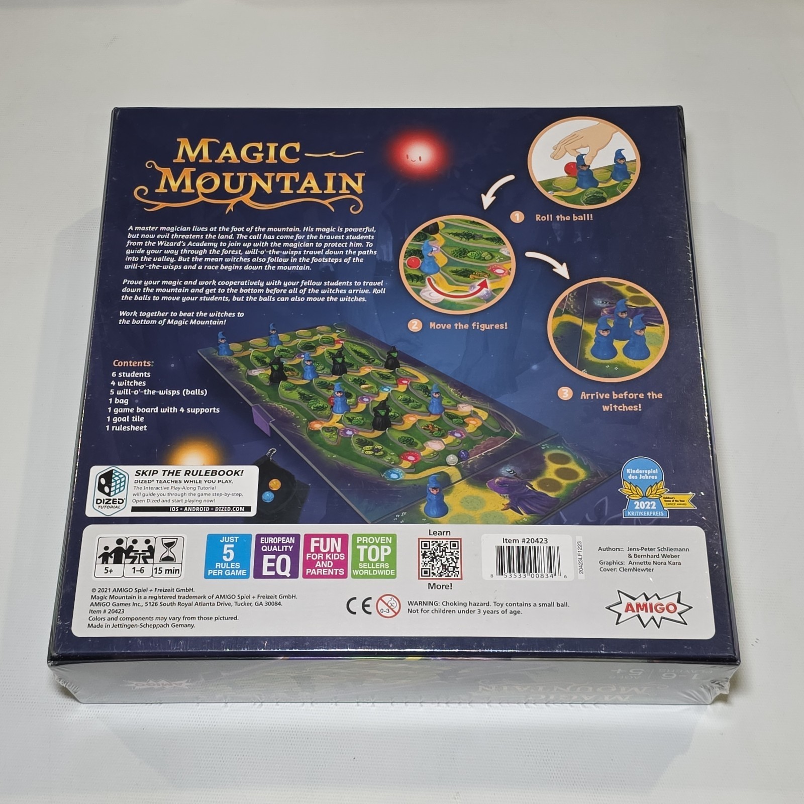 Amigo Games Magic Mountain Board Game Family Co-Op Fantasy Witches 3D Sealed New