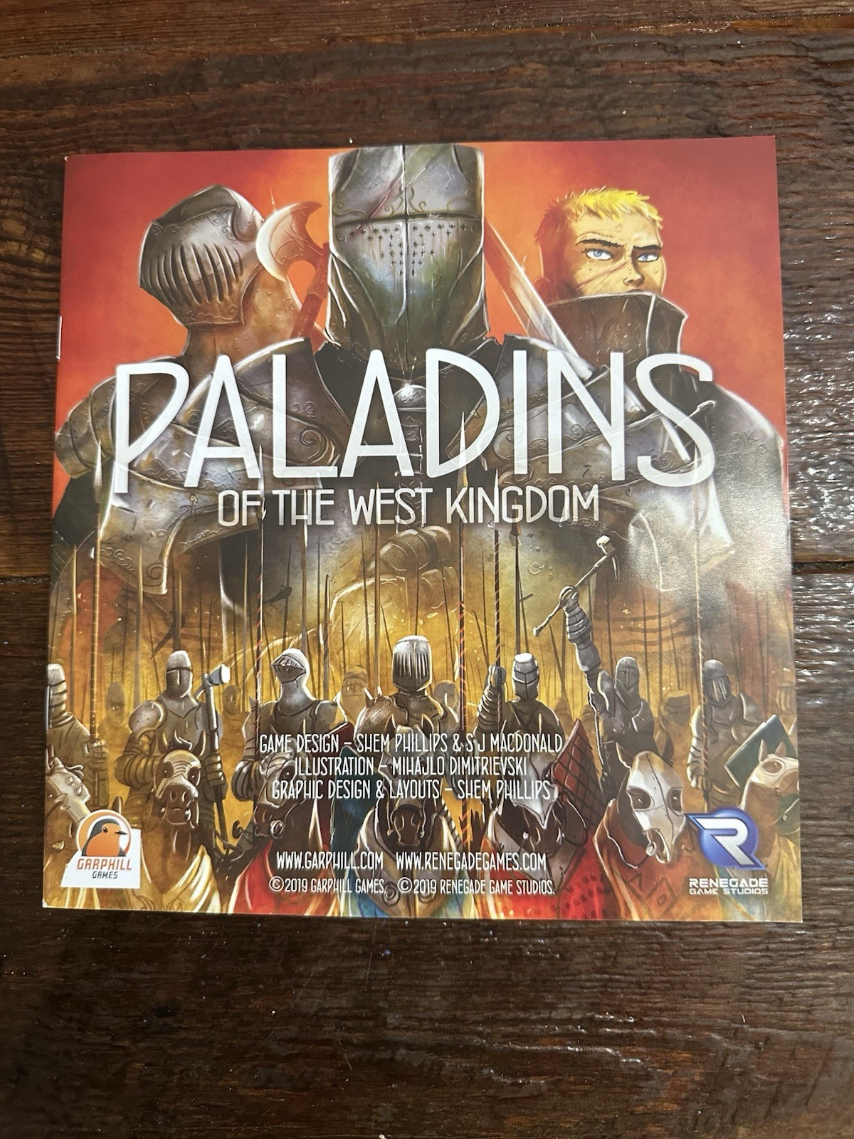 Paladins of The West Kingdom Board Game By Renegade Games New Pieces Sealed