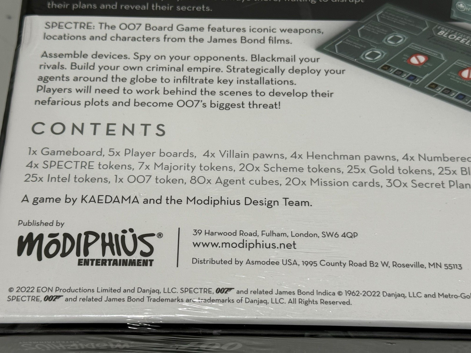 SPECTRE: James Bond 007 The Board Game – Modiphius