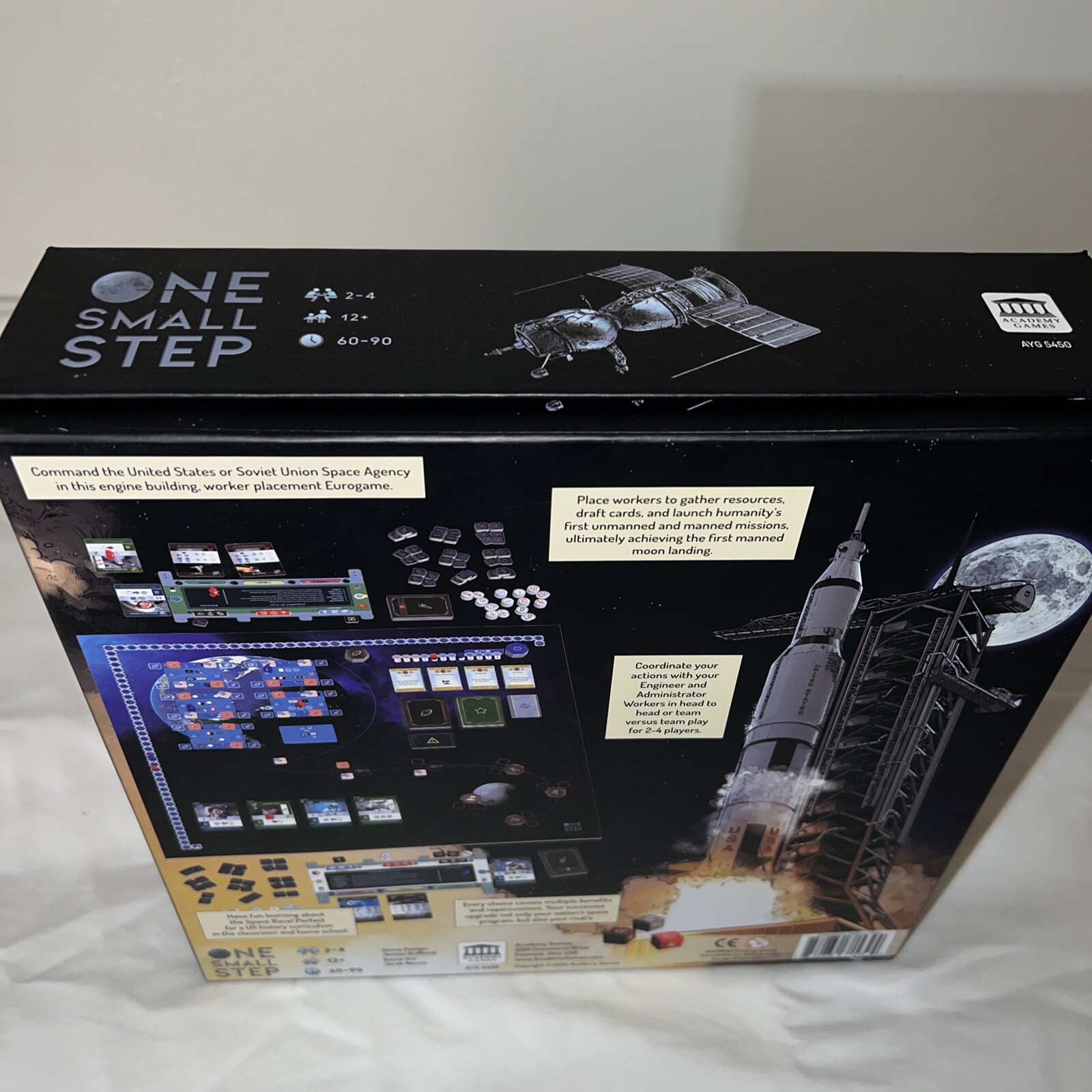 ONE SMALL STEP Board Game – Academy Games Open Box