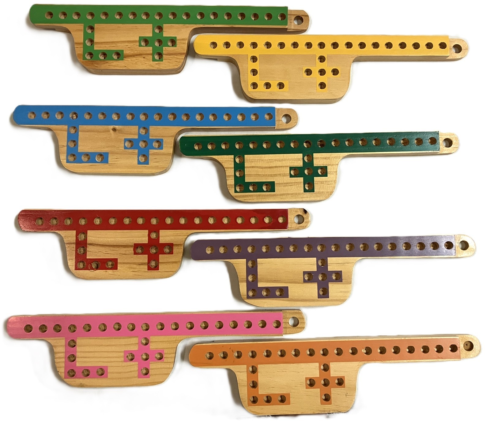 Pegs and Jokers 8 Players Thick Pine Wood Pegs Boards FREE 4 Spl Decks Alu Box