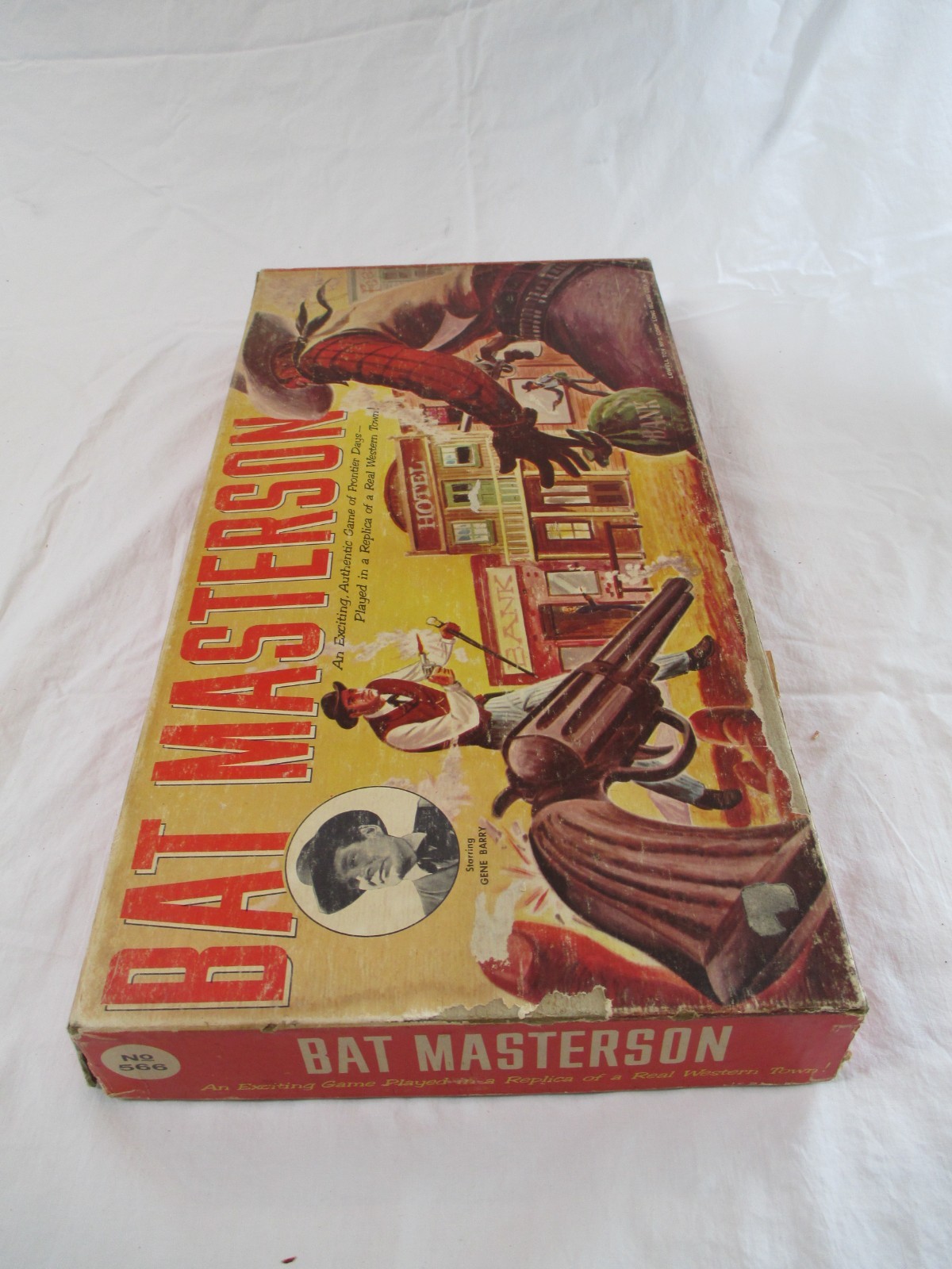 Vtg. BAT MASTERSON WESTERN BOARD GAME BY LOWELL 1958. May be Incomplete.