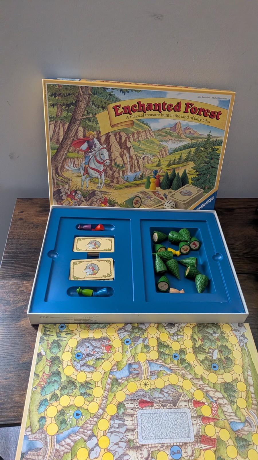 Vintage Enchanted Forest Magical Treasure Hunt Board Game Complete Ravensburger