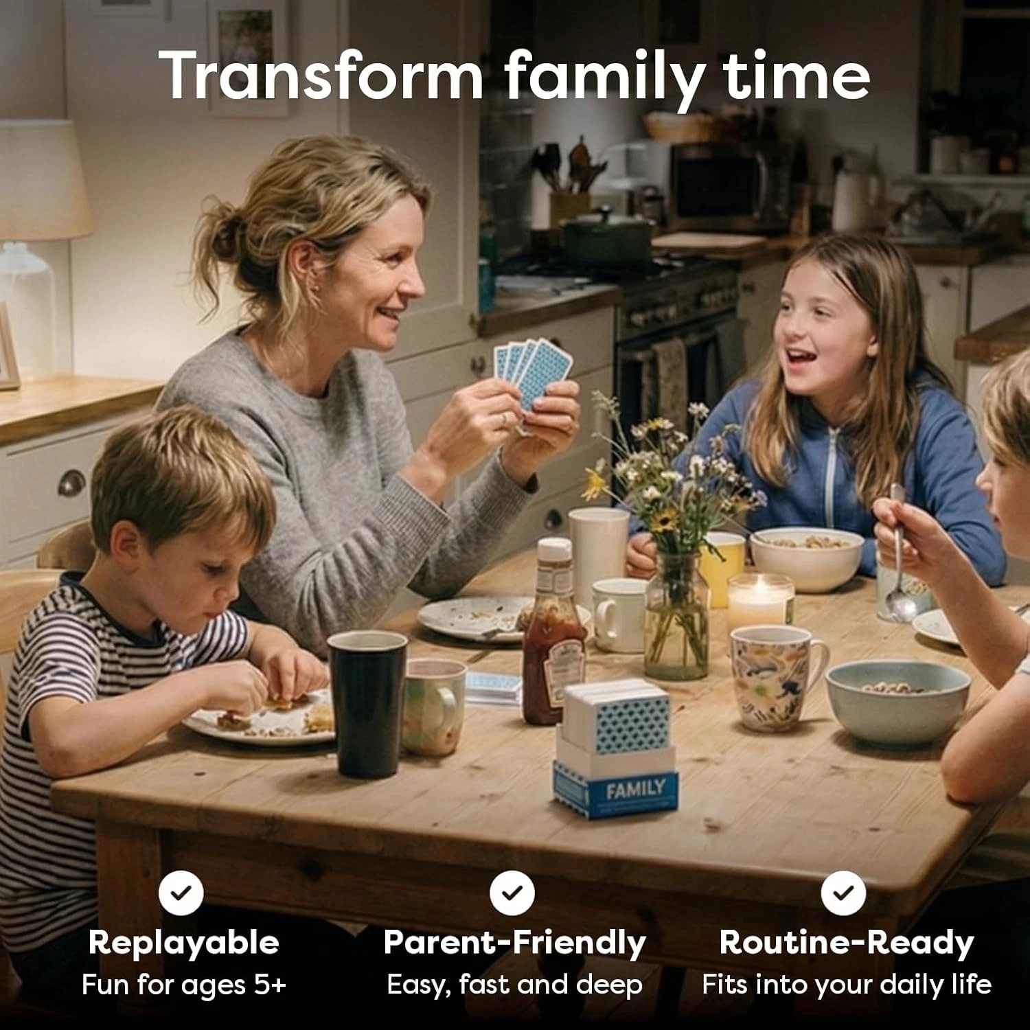 200 Family Conversation Cards for Kids & Adults – Put Down the Phones & Conne…