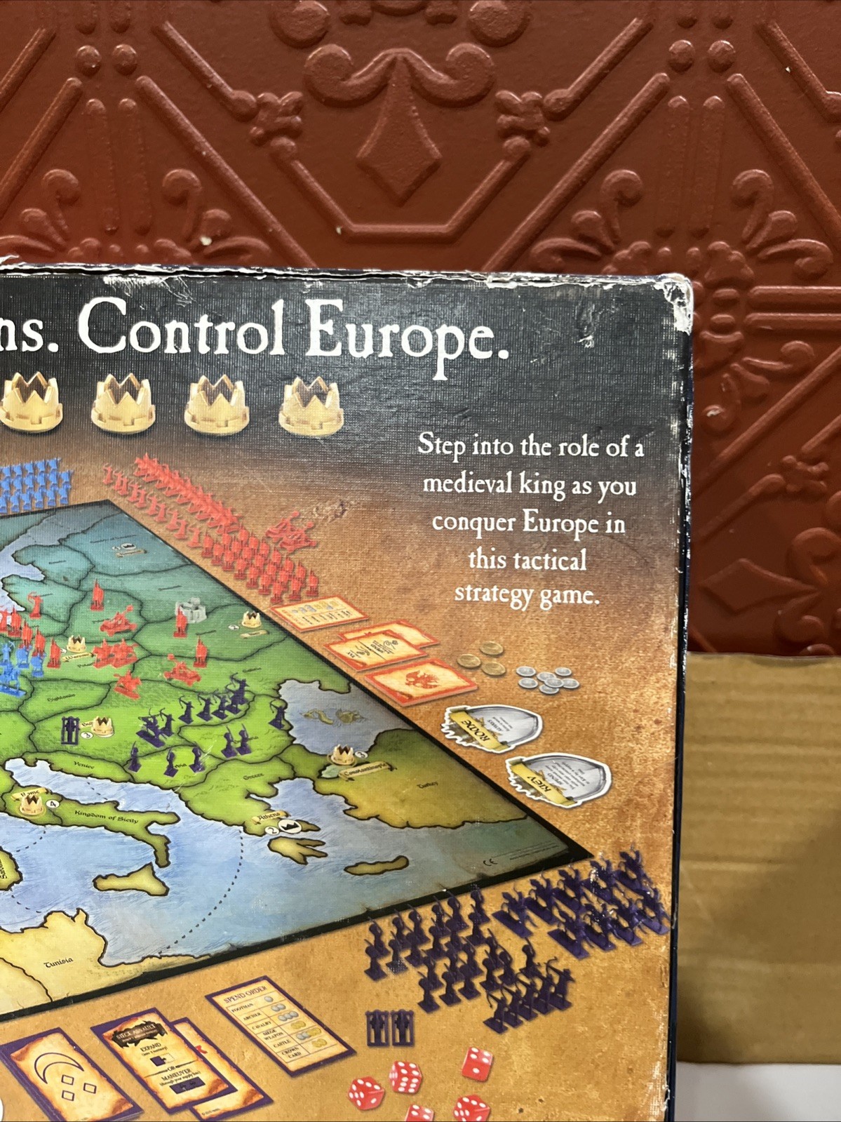 Risk Europe GAME 2015 War Strategy Board Game FOR REPLACEMENT PARTS INCOMPLETE