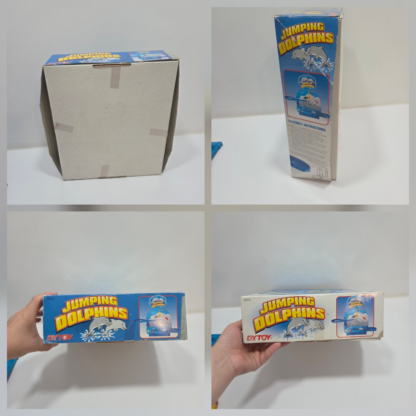 1995 Jumping Dolphins Game DY Toy Works See Video Has Broken Piece (For Parts)